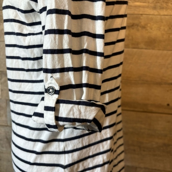 Nautical women’s striped nautical roll tab sleeve cotton t-shirt in size medium - Picture 5 of 9